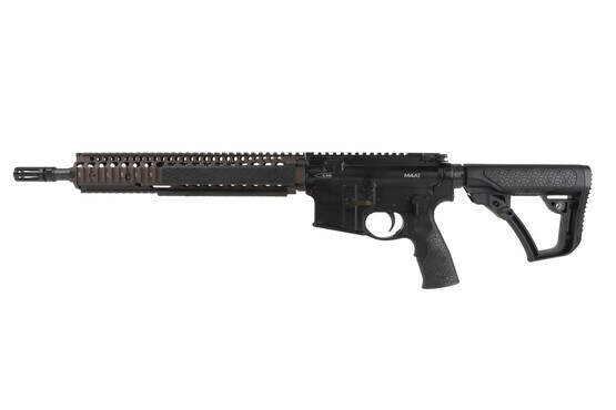 The Daniel Defense M4 A1 carbine features an ambidextrous safety selector